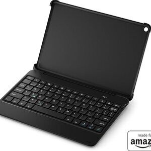 Amazon Bluetooth Keyboard with detachable case in Black, for Fire HD 10